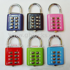 China 8 Slide Button Luggage PadLock fo blind person supplier