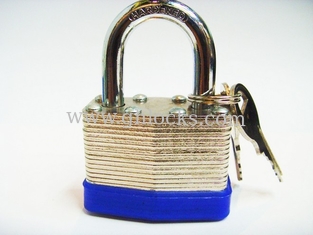 China Steel laminated padlock brass cylinder supplier