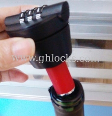 China 3 Dial Combination Wine Liquid Bottle Lock supplier
