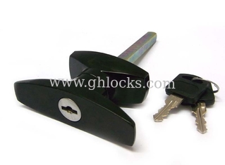 China Black Zinc Alloy Metal Cabinet Lever T Handle Cam Lock with Long bar supplier